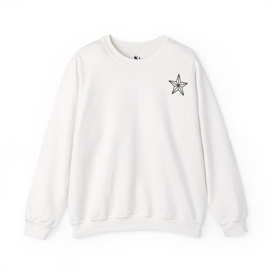 Hooded Rogue Graphic Sweatshirt — Ninja Assassin Back Print with Star Chest Emblem