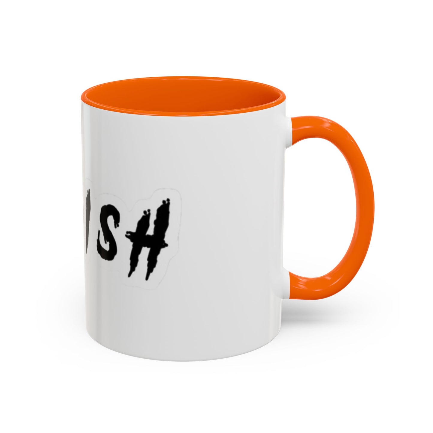 Kurdish Script Accent Coffee Mug — Bold Brushstroke Typography
